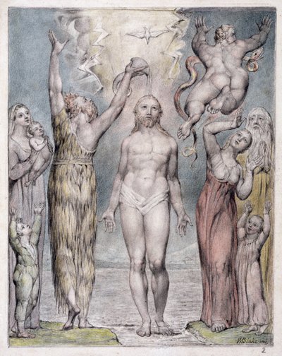 Il battesimo di Cristo, illustrazione da 